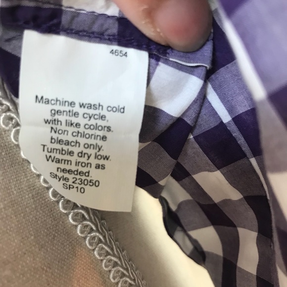 [J. Crew] Mini Gingham Checkered Boy Shirt - Picture 8 of 8